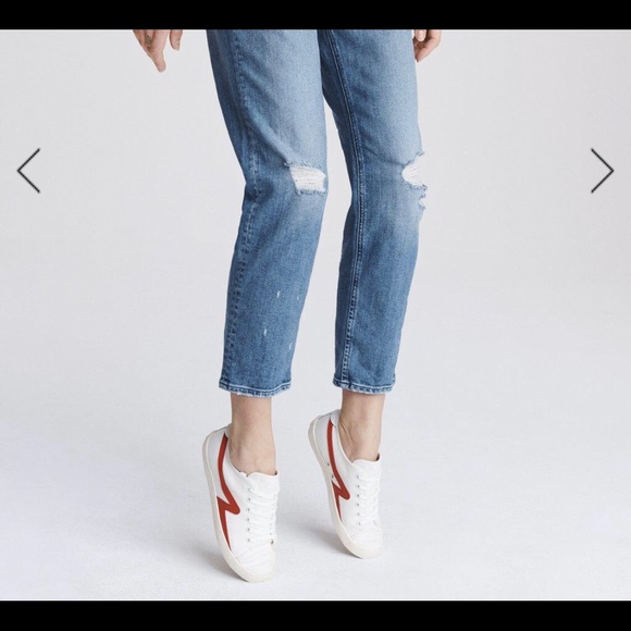 Rag & Bone Court Low Leather & Canvas Sneaker 39.5 - Picture 3 of 8